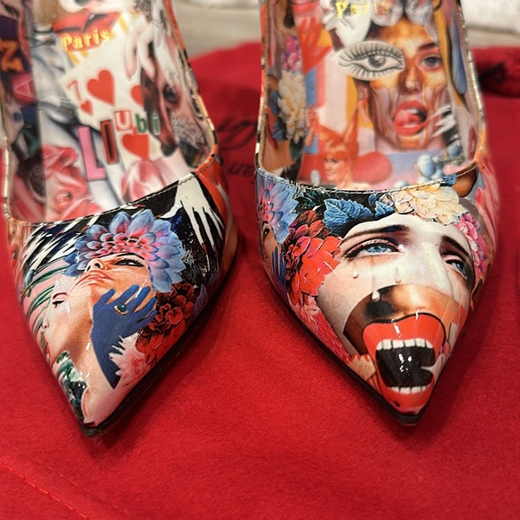 Limited Edition Christian Louboutin Hot Chick Scallop Pointed Toe Pump- SZ 40 - Picture 8 of 13